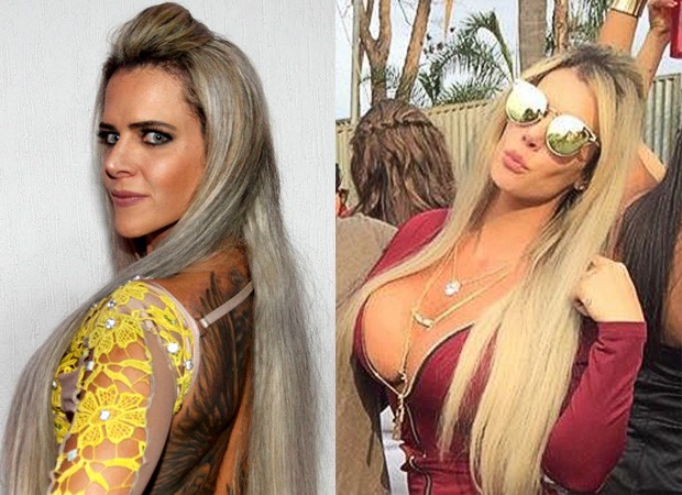 Denise Rocha - Antes e depois (Foto: Instagram / Reprodução)