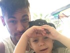 Neymar aproveita fim de semana com o filho