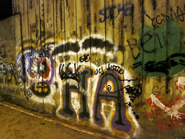 Pichadores se revoltam e destroem grafite de Justin Bieber (Foto: Divulgação)