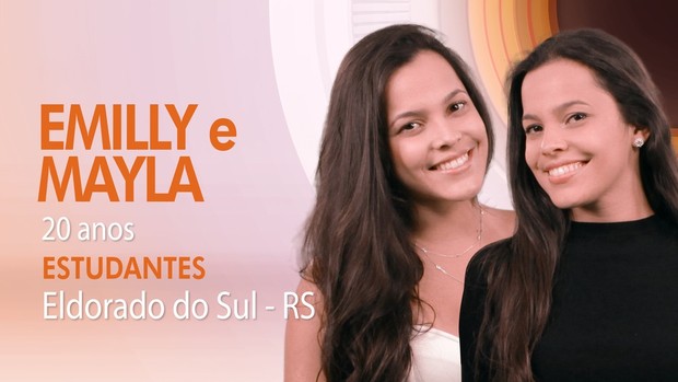 Emilly e Mayla (Foto: Divulgação/Globo)