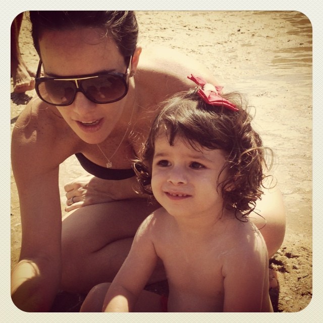 Fernanda Pontes e a filha, Malu (Foto: Reprodução/Instagram)