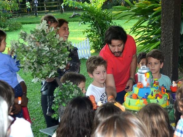 Aniversario de Pietro filho de Giovanna Antonelli e Murilo Benicio (Foto: Leo Marinho / AgNews)