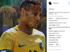 Neymar faz post no Instagram pedindo proteção antes de jogo