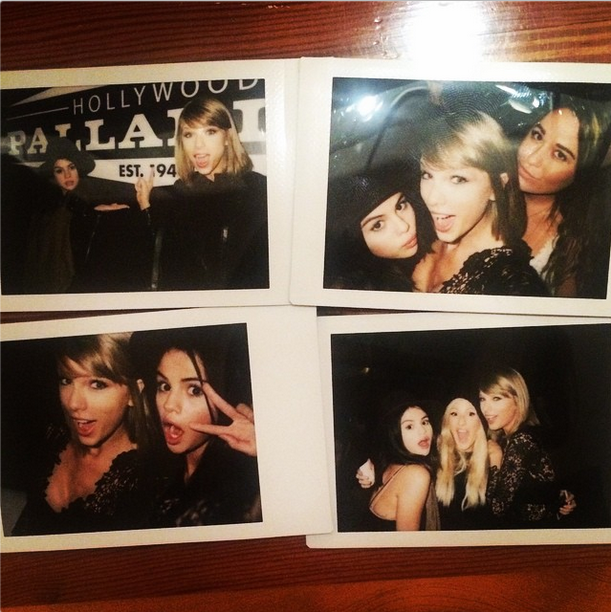 Taylor Swift, Selena Gomez e Ellie Goulding (Foto: Reprodução/Instagram)