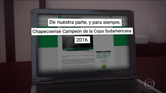 Adversário pede que Chapecoense seja campeã da Copa Sul-Americana