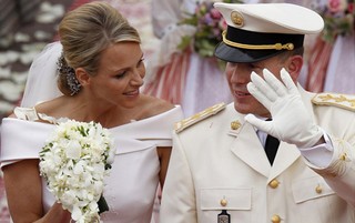 Príncipe Albert e Charlene Wittstock (Foto: Reuters)
