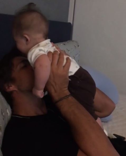 Leo Chaves com o filho (Foto: Instagram / Reprodução)