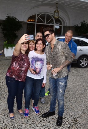 Adam Lambert no Rio de Janeiro (Foto: Gabriel Reis / Ag. News)