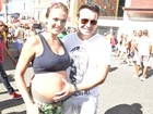 Belutti leva a mulher grávida para trio de Ivete Sangalo em Salvador