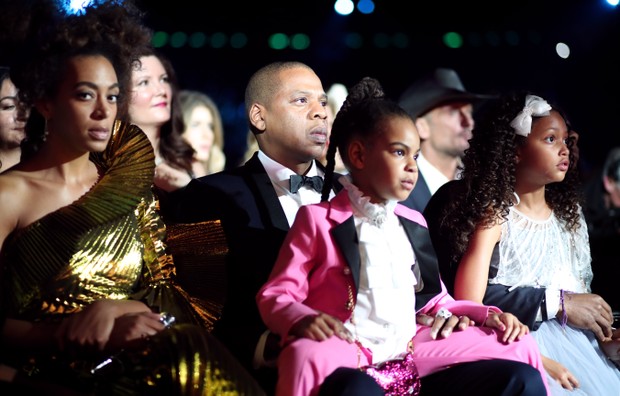 Blue Ivy Carter e Jay-Z (Foto: AFP)