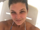 Cristiana Oliveira posa de biquíni em praia: 'Praia, paz, tranquilidade...'
