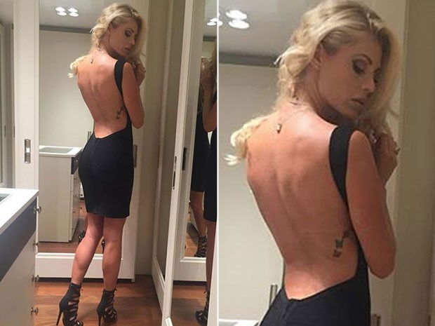 Caroline Bittencourt usa vestido decotado (Foto: Instagram/ Reprodução)