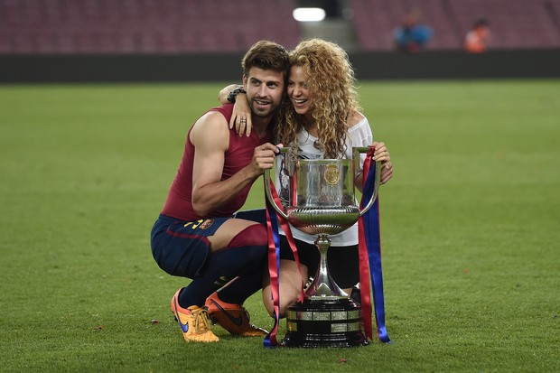 Shakira e Gerard Piqué (Foto: Josep Lago/AFP)