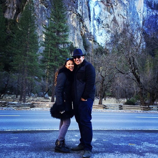 Leandro Hassum e a mulher, Karina Gomes, durante viagem pela Califórnia, nos Estados Unidos (Foto: Instagram/ Reprodução)