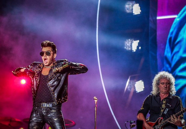 Adam Lambert e Queen no Rock in Rio (Foto: Francisco Cepeda / AgNews)