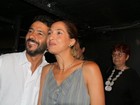 Camila Pitanga e Marcos Palmeira vão ao teatro no Rio