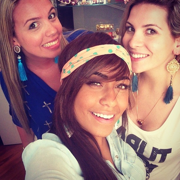 Rafaella, irmã de Neymar, e amigas (Foto: Instagram / Reprodução)