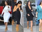 Kim Kardashian repete sete vezes a mesma sandália em menos de 20 dias