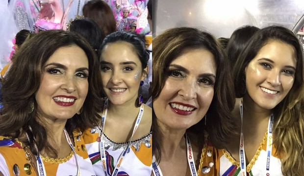 Fátima Bernardes com as filhas Laura e Bia (Foto: Reprodução / Instagram)