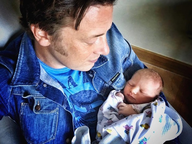Jamie Oliver com o filho (Foto: Instagram / Reprodução)