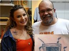 Cacau, do 'BBB 16', faz tatuagem em homenagem ao pai falecido