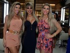 Ex-BBB Vanessa e irmãs Minerato vão a evento em São Paulo