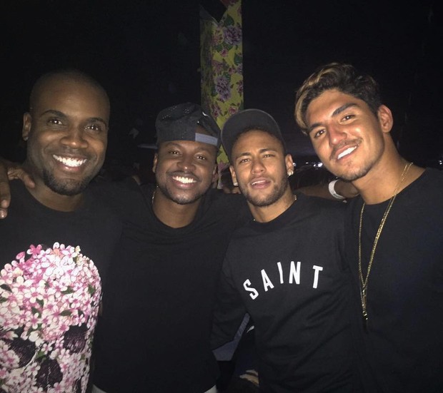 Rafael Zulu, Thiaguinho, Neymar e Medina  (Foto: Instagram / Reprodução)