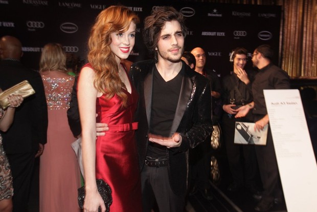 Sophia Abrahão e Fiuk no Baile de Gala da Vogue (Foto: Thiago Duran e Leo Franco / AgNews)