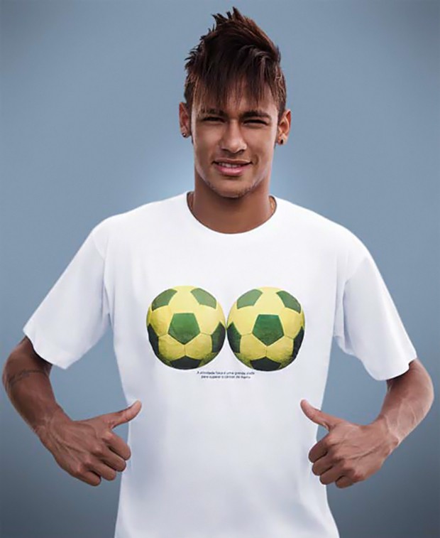 Neymar na nova campanha do Instituto Arte de Viver Bem (IAVB)  (Foto: Bob Wolfenson/Divulgação)