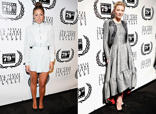 Adèle Exarchopoulos e Cate Blanchett no New York Film Circle Awards (Foto: Getty Images)