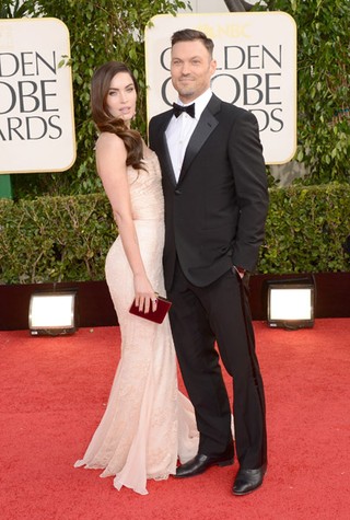 Megan Fox e Brian Austin no Globo de Ouro (Foto: Jason Merritt / Getty Images / AFP)
