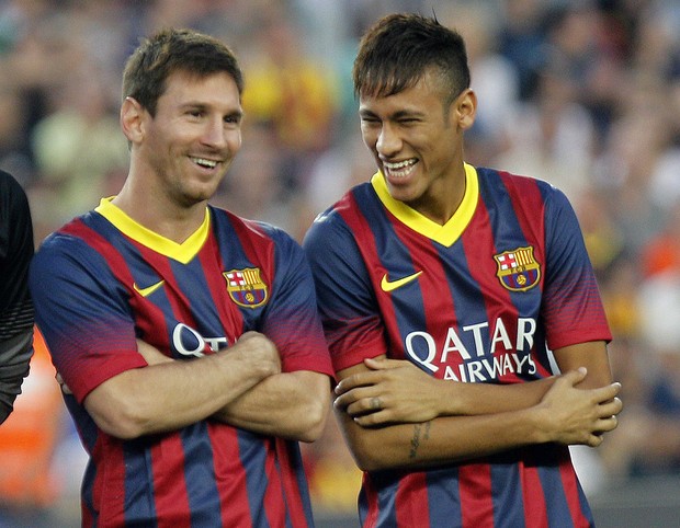 Messi e Neymar (Foto: QUIQUE GARCIA / AFP)