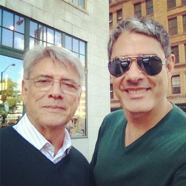 Sergio Chapelin e William Bonner em NY (Foto: Instagram/Reprodução)