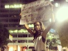 Thaila Ayala protesta no Rio e comenta manisfestações