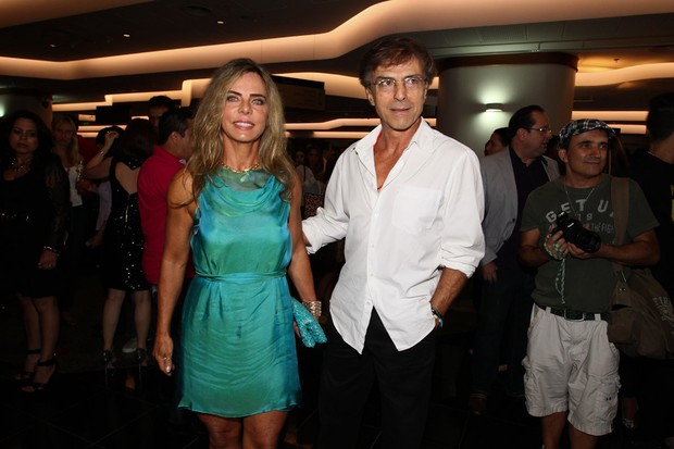 Bruna Lombardi e Carlos alberto Riccelli (Foto: FotoRio News)