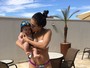Lucilene Caetano exibe boa forma após gravidez: 'Já se foram 12kg'