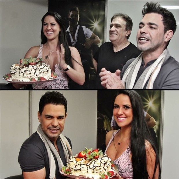 Gracielle Lacerda ganha bolo de aniversário (Foto: Instagram / Reprodução)