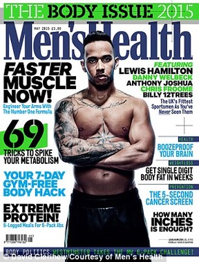 Lewis Hamilton na Men´s Health (Foto: Instagram / Reprodução)