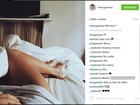Manu Gavassi mostra pernas em foto sexy e ganha elogios de fãs na web