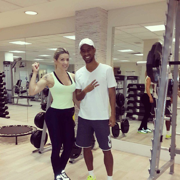 Leo Moura com a mulher, Camila (Foto: Instagram / Reprodução)
