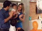 Fernanda Gentil e o ex-marido comemoram os 8 meses do filho
