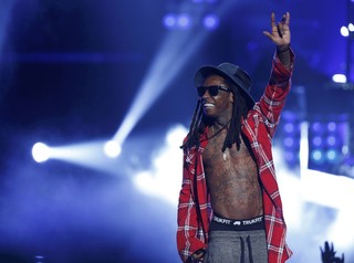 Lil Wayne no BET Awards em Los Angeles, nos Estados Unidos (Foto: Mario Anzuoni/ Reuters)