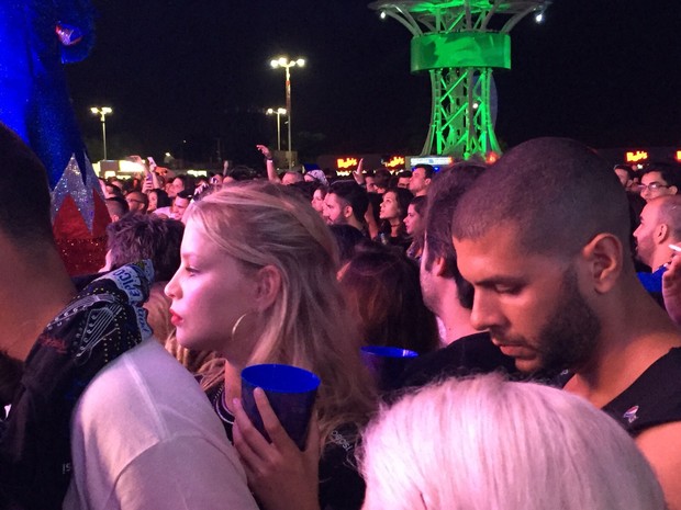 Rhaisa Batista na entrada de camarote no Rock in Rio (Foto:  EGO)