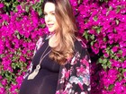 Fernanda Machado mostra barrigão e comemora gravidez: 'É mágico'