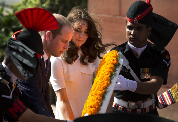Príncipe William e Kate Middleton visitam a India (Foto: AFP)