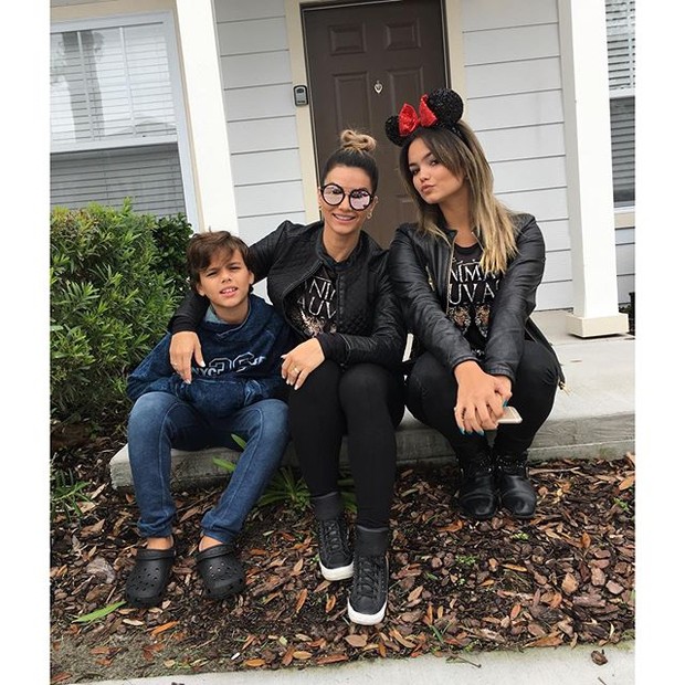 Kelly Key com a filha, Suzana, e o filho, Victor (Foto: Reprodução/Instagram)