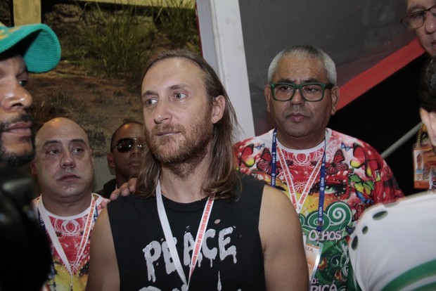 David Guetta na Sapucaí (Foto: Isac Luz / EGO)