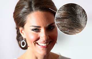 Duquesa Kate Middleton mostra fios brancos (Foto: Agência Getty Images)