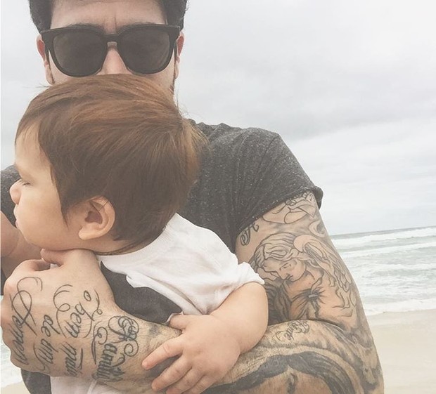 Rodrigão com filho Rodrigo (Foto: Instagram / Reprodução)