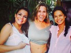 Andréia Sorvetão exibe a barriga sarada em rede social